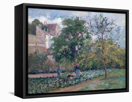 Orchard at Maubisson, Pontoise, 1876-Camille Pissarro-Framed Stretched Canvas