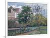 Orchard at Maubisson, Pontoise, 1876-Camille Pissarro-Framed Giclee Print