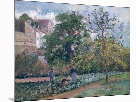 Orchard at Maubisson, Pontoise, 1876-Camille Pissarro-Mounted Giclee Print