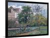 Orchard at Maubisson, Pontoise, 1876-Camille Pissarro-Framed Giclee Print