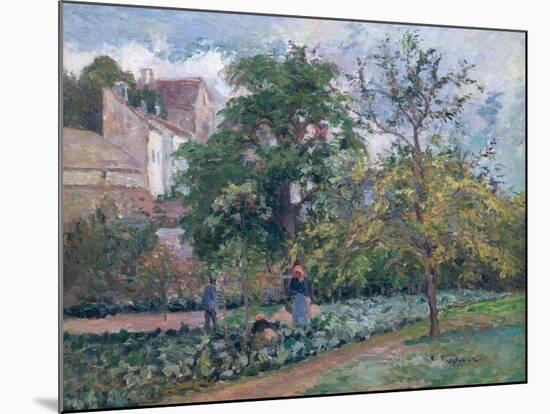 Orchard at Maubisson, Pontoise, 1876-Camille Pissarro-Mounted Giclee Print