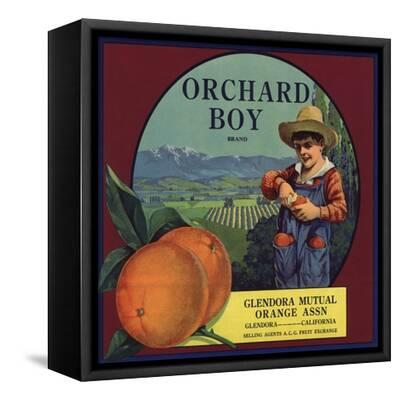 Glendora View Orange Citrus Crate Label Art Print 