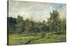 Orchard, C. 1865-69-Charles Francois Daubigny-Stretched Canvas