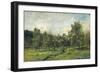 Orchard, C. 1865-69-Charles Francois Daubigny-Framed Art Print