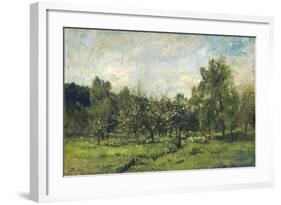 Orchard, C. 1865-69-Charles Francois Daubigny-Framed Art Print