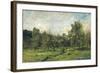 Orchard, C. 1865-69-Charles Francois Daubigny-Framed Art Print