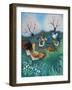 Orchard Hens,2021,(acrylics on linen)-Lisa Graa Jensen-Framed Giclee Print