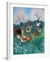 Orchard Hens,2021,(acrylics on linen)-Lisa Graa Jensen-Framed Giclee Print