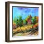 Orchard in autumn-Pol Ledent-Framed Art Print