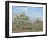 Orchard in Bloom, Louveciennes, 1872-Camille Pissarro-Framed Giclee Print