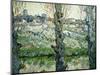 Orchard in Blossom with a View of Arles, 1889-Vincent van Gogh-Mounted Giclee Print
