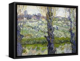 Orchard in Blossom with View of Arles, 1889-Vincent van Gogh-Framed Stretched Canvas