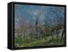 Orchard in Spring, By, 1881-Alfred Sisley-Framed Stretched Canvas