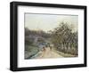 Orchard Near D'Osny, Pontoise, 1874-Camille Pissarro-Framed Giclee Print