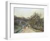 Orchard Near D'Osny, Pontoise, 1874-Camille Pissarro-Framed Giclee Print