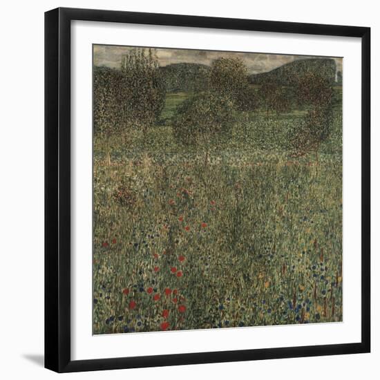 Orchard or Field of Flowers, Ca 1905-Gustav Klimt-Framed Giclee Print