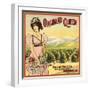 Orchard Queen Brand - Highgrove, California - Citrus Crate Label-Lantern Press-Framed Art Print