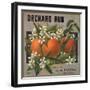 Orchard Run Brand - California - Citrus Crate Label-Lantern Press-Framed Art Print