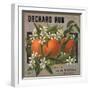 Orchard Run Brand - California - Citrus Crate Label-Lantern Press-Framed Art Print