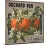 Orchard Run Brand - California - Citrus Crate Label-Lantern Press-Mounted Art Print