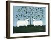 Orchard Sheep-Susan Henke Fine Art-Framed Giclee Print