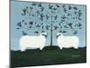 Orchard Sheep-Susan Henke Fine Art-Mounted Giclee Print