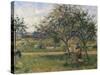 Orchard, the Wheelbarrow-Camille Pissarro-Stretched Canvas