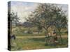 Orchard, the Wheelbarrow-Camille Pissarro-Stretched Canvas