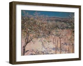 Orchard with Flowering Apple Trees, Colombes-Gustave Caillebotte-Framed Giclee Print