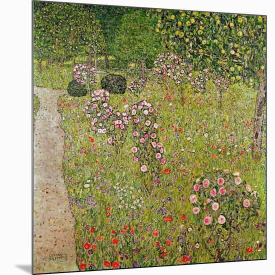 Orchard with Roses (Obstgarten Mit Rosen)-Gustav Klimt-Mounted Giclee Print