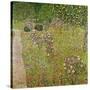 Orchard with Roses (Obstgarten Mit Rosen)-Gustav Klimt-Stretched Canvas