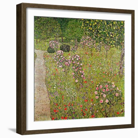 Orchard with Roses (Obstgarten Mit Rosen)-Gustav Klimt-Framed Giclee Print