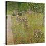 Orchard with Roses (Obstgarten Mit Rosen)-Gustav Klimt-Stretched Canvas