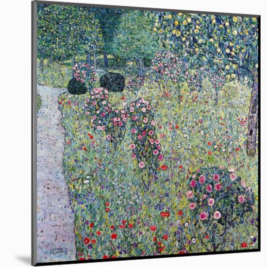 Orchard with Roses-Gustav Klimt-Mounted Giclee Print