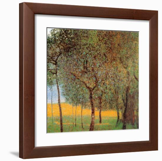 Orchard-Gustav Klimt-Framed Art Print