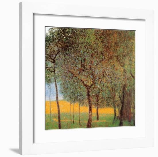 Orchard-Gustav Klimt-Framed Art Print