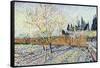 Orchard-Vincent van Gogh-Framed Stretched Canvas