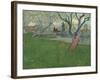 Orchards in blossom, view of Arles. 1889-Vincent van Gogh-Framed Giclee Print