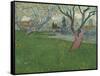 Orchards in blossom, view of Arles. 1889-Vincent van Gogh-Framed Stretched Canvas