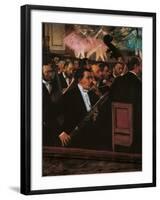 Orchestra at the Opera House-Edgar Degas-Framed Art Print