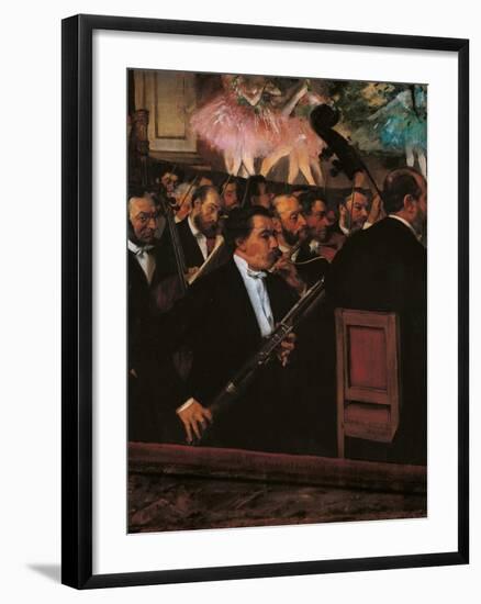 Orchestra at the Opera House-Edgar Degas-Framed Art Print