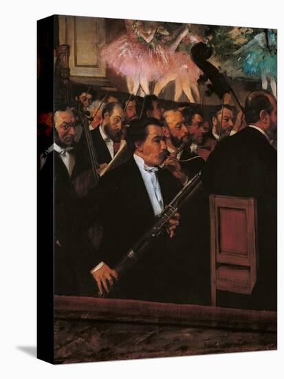 Orchestra at the Opera House-Edgar Degas-Stretched Canvas