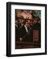 Orchestra at the Opera House-Edgar Degas-Framed Art Print