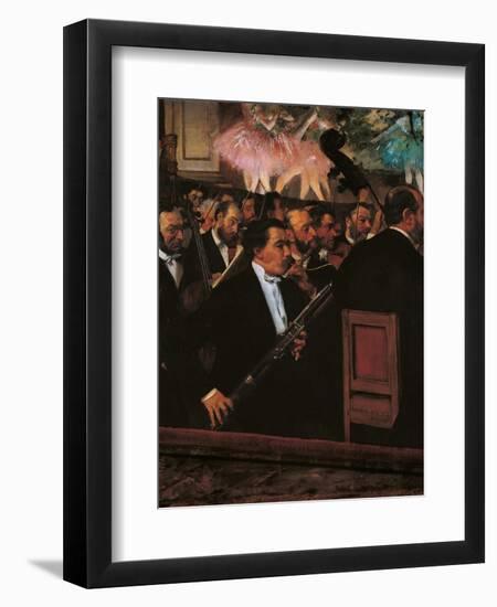 Orchestra at the Opera House-Edgar Degas-Framed Art Print