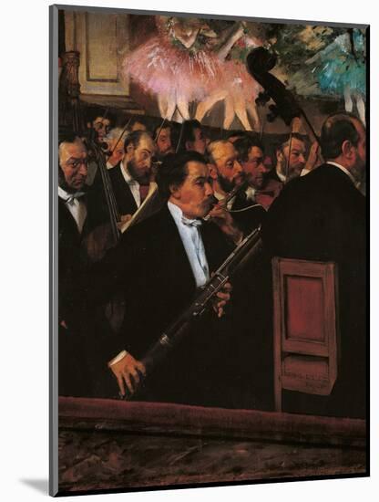 Orchestra at the Opera House-Edgar Degas-Mounted Art Print