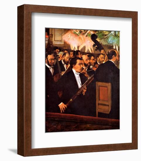 Orchestra at the Opera-Edgar Degas-Framed Giclee Print