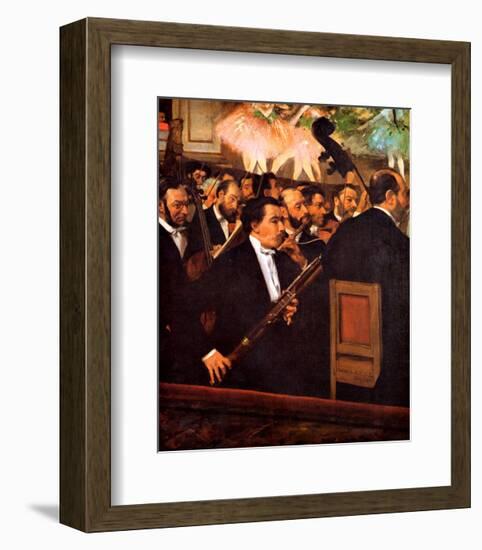 Orchestra at the Opera-Edgar Degas-Framed Giclee Print