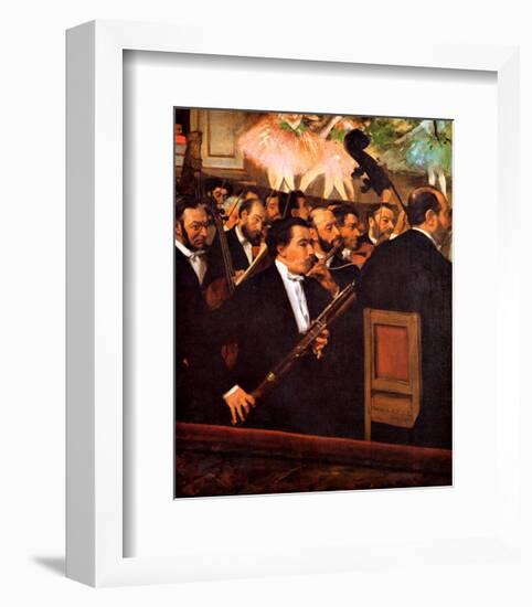 Orchestra at the Opera-Edgar Degas-Framed Giclee Print