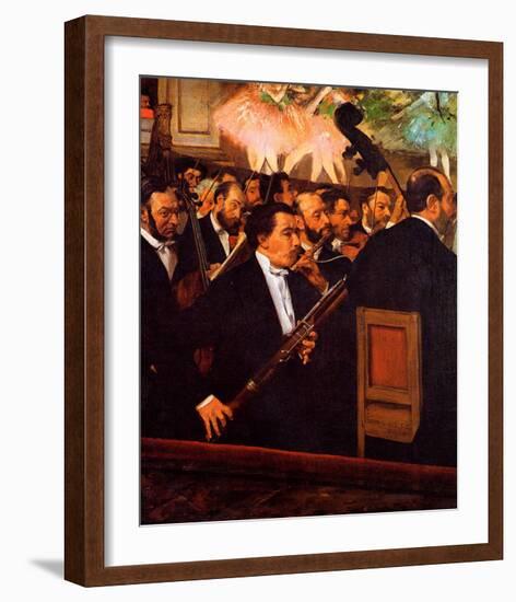 Orchestra at the Opera-Edgar Degas-Framed Giclee Print