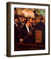 Orchestra at the Opera-Edgar Degas-Framed Giclee Print